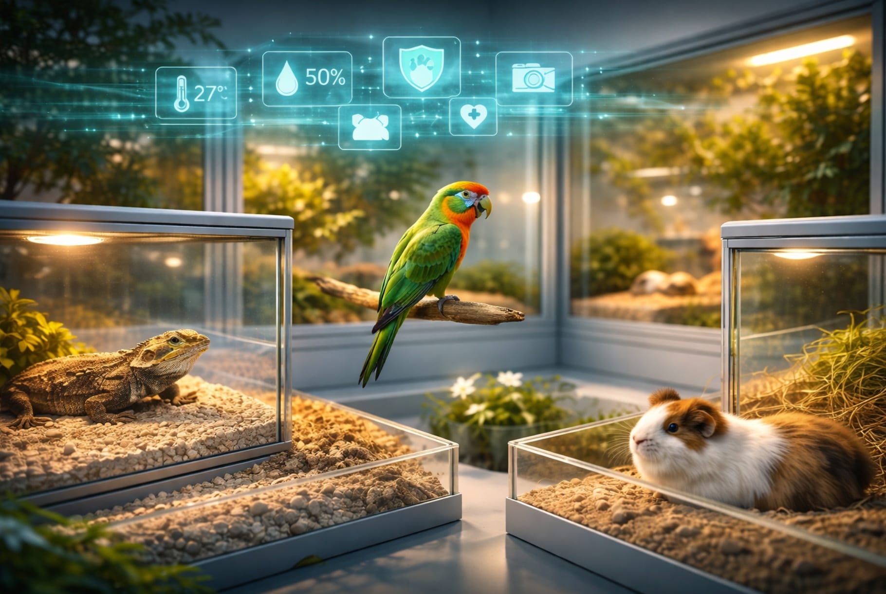 Pensione specializzata animali esotici rettili pappagalli ambienti controllati