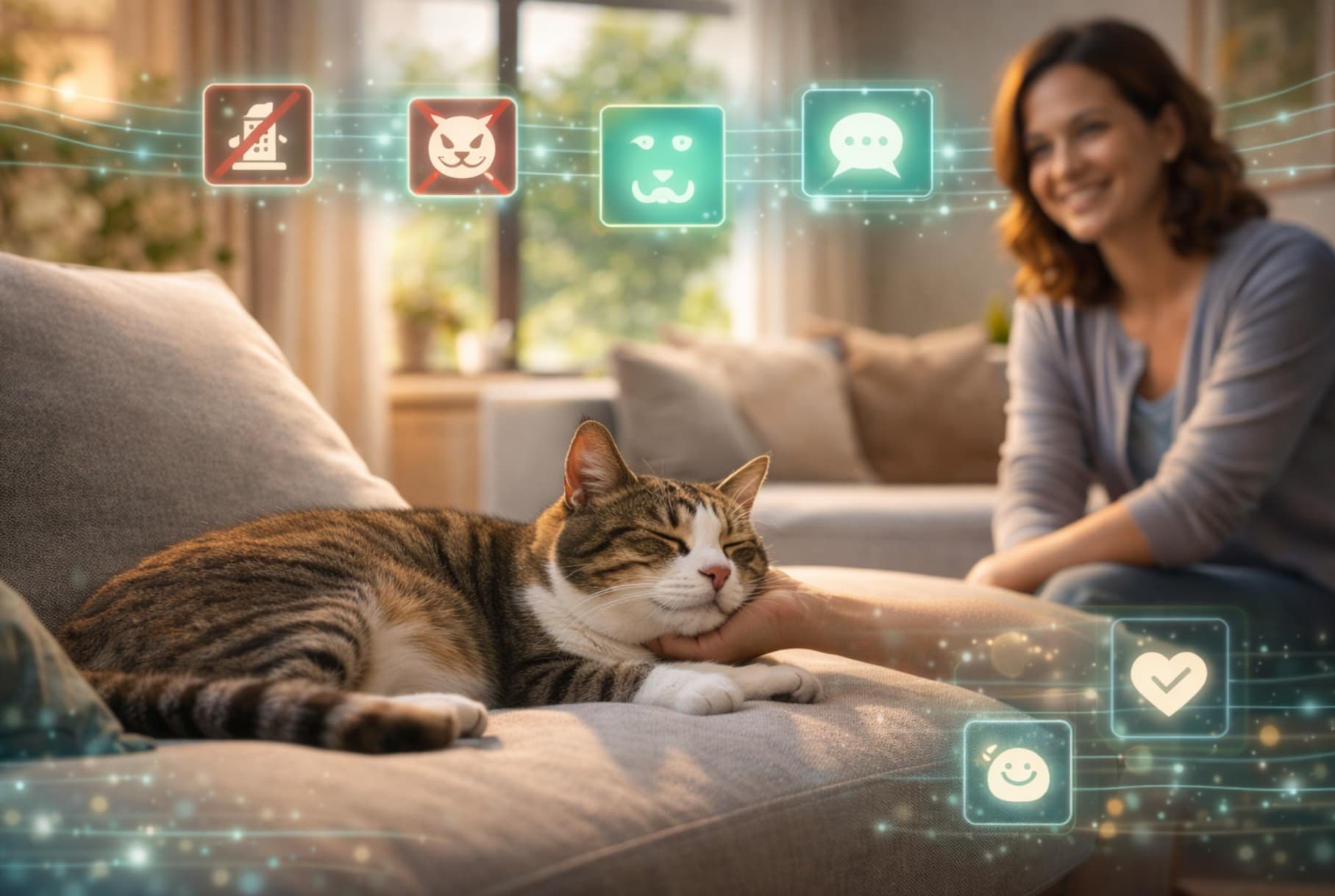 Consulente felino che osserva il comportamento di un gatto a Lecco