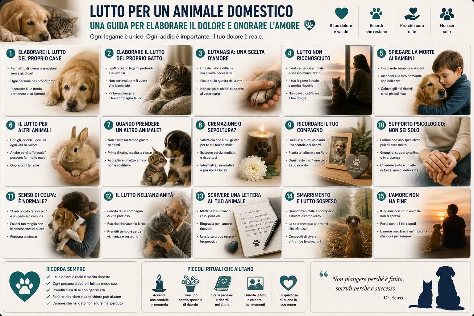 Anche gli Altri Animali di Casa Vivono il Lutto