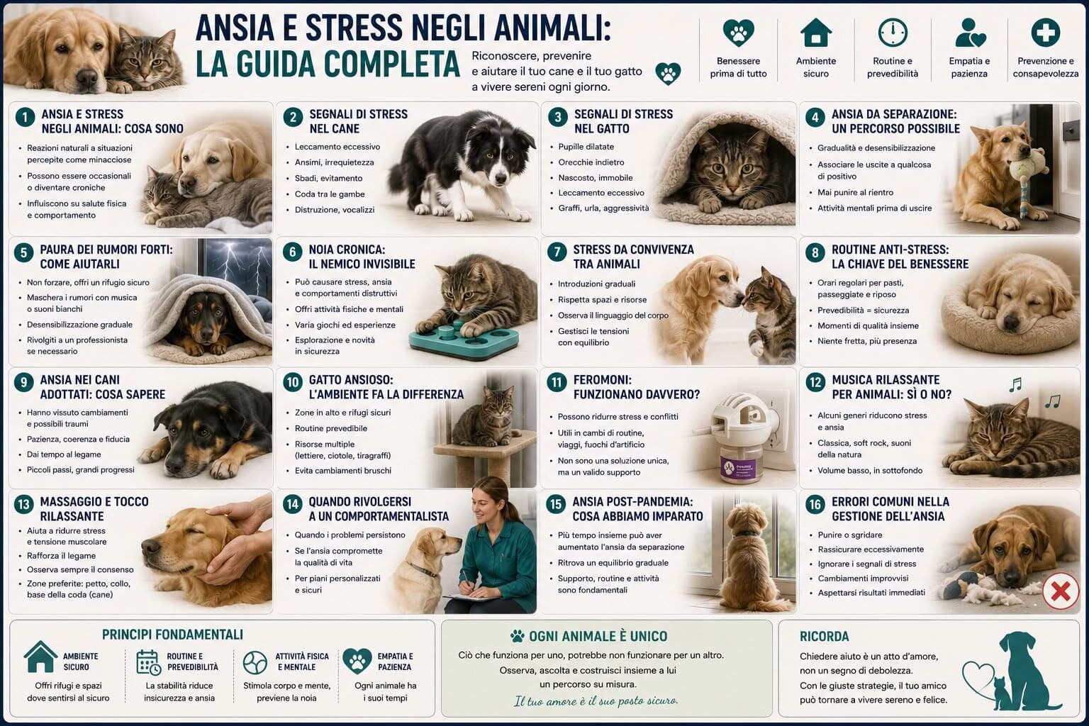 Ansia e Stress negli Animali: Riconoscerli e Intervenire
